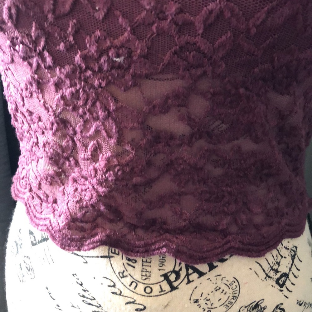 Free people intimately laced crop tank top small - Picture 4 of 12